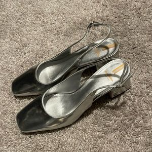 Sam edelman terra slingback silver